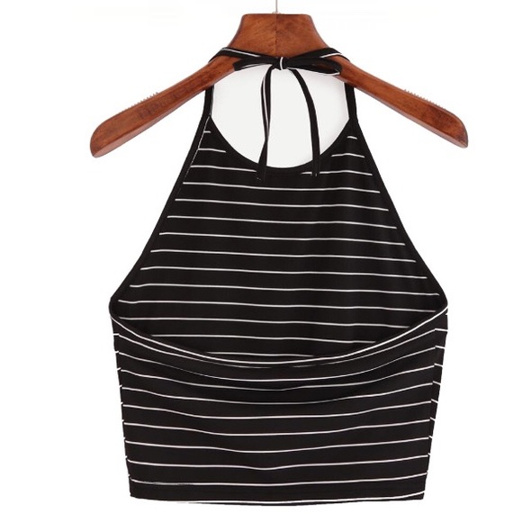 SheIn Striped Hater Top - Picture 2 of 5